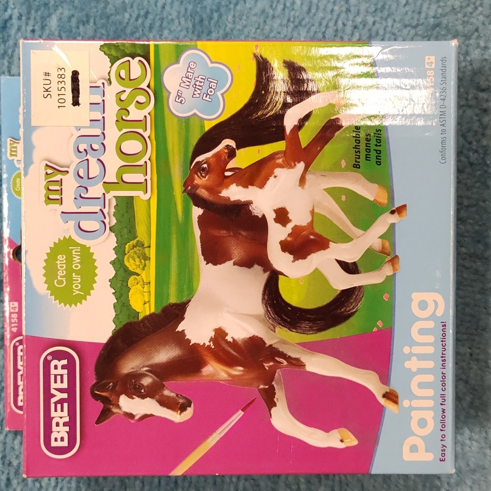 NWT Breyer, Painting kit, create your own, my dream horse, 5" Mare with Foal